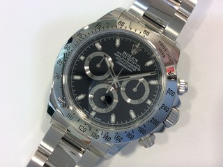 トケマー :: ROLEX / ロレックス :: 【現金特価】 ロレックス コスモグラフ デイトナ SS 116520 ランダム番 メンズ ブラック 自動巻き 中古A 10087252 (162727)