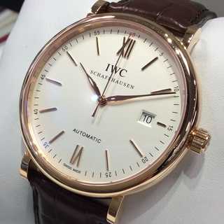 IWC ポートフィノ IW356504 メンズ シルバー文字盤 自動巻 中古A 10160095 (178696)