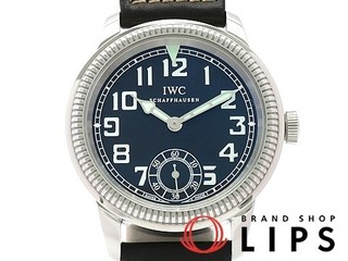 【現金特価】IWC フリーガーヴィンテージパイロット メンズ時計 IW325401 SS/革 黒文字盤 美品【中古】 (178498)