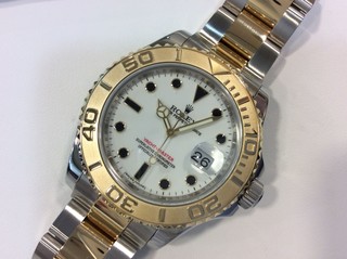 トケマー :: ROLEX / ロレックス :: 【現金特価】 ロレックス ヨットマスター 16623 Z番 ホワイト メンズ 自動巻 中古A 10093497 (164333)