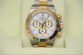 トケマー :: ROLEX / ロレックス :: ロレックス デイトナコンビ １１６５２３ D番 白文字盤 930117876 (164352)