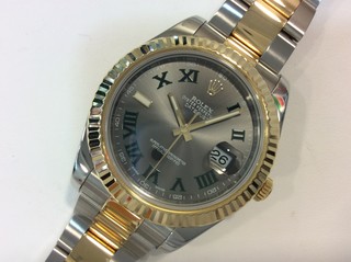 トケマー :: ROLEX / ロレックス :: 【現金特価】 ロレックスデイトジャストⅡ116333 グレー メンズ 自動巻 中古A 10099478 (164373)