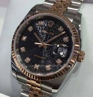 トケマー :: ROLEX / ロレックス :: メンズドレス :: 【現金特価】 ロレックス デイトジャスト 116231G メンズ ブラックコンピューター文字盤 自動巻 中古A 2653628 (151990)