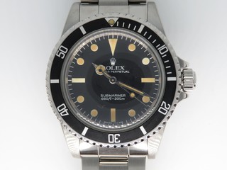 トケマー :: ROLEX / ロレックス :: サブマリーナー :: ギリギリセール! フチなし ROLEX ロレックス サブマリーナ 5513 82番台 OH済み BOX 外箱 海外保証書あり 中古A ﾒﾝｽﾞ 自動巻き (157924)