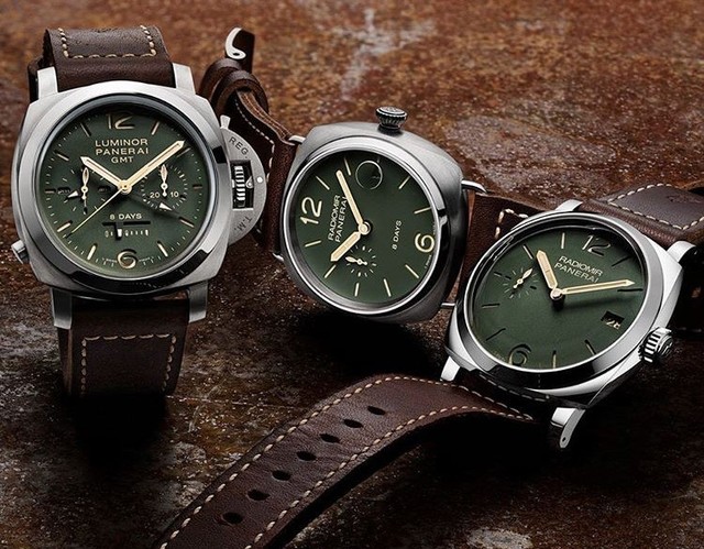 Officine Panerai on Instagram: “An original combination of colours for three new creations for sale exclusively in Panerai boutiques: dark green dials, luminous beige…” (192370)