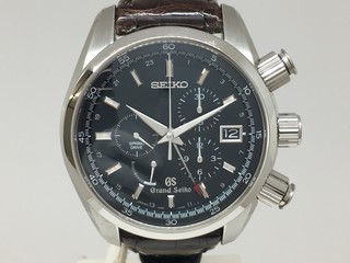 トケマー :: SEIKO / セイコー :: セイコー グランドセイコー グランドセイコー スプリングドライブ クロノグラフ SBGC007 メンズ 黒文字盤 自動巻 中古B 10003891 (121679)