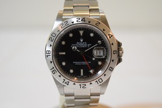 トケマー :: ROLEX / ロレックス :: エクスプローラー :: ROLEX ロレックス エクスプローラーⅡ 16570 P番 黒文字盤 Bランク 916113144 (160834)