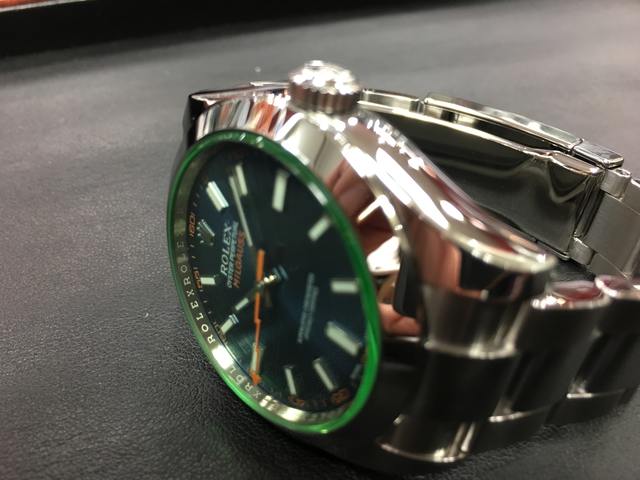 デザイン抜群イナズマ針！耐磁性も抜群のミルガウス Ref116400GV