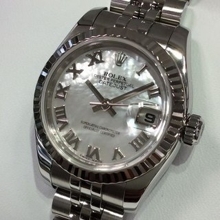 トケマー :: ROLEX / ロレックス :: レディース :: 【現金特価】 ロレックス デイトジャスト Ref.179174NR D番 ホワイトシェル文字盤 中古A 10057956 (142357)