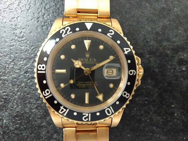 1984年製造のGMTマスター Ref.16758 18金無垢の魅力~Vintage Gold~