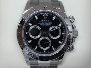 ROLEX デイトナ 黒 116520 V番 磨き済 (181073)