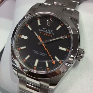 トケマー :: ROLEX / ロレックス :: メンズドレス :: 【現金特価】 ロレックス ミルガウス V番 Ref.116400 黒文字盤 中古A 10061054 (155234)