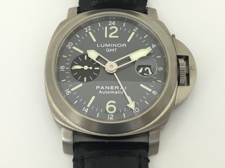 トケマー :: PANERAI / パネライ :: パネライ ルミノールGMT PAM00089 中古A Dシリアル メンズ アンスラサイト文字盤 自動巻き 2866726 (143206)