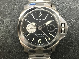 トケマー :: PANERAI / パネライ :: パネライ ルミノール GMT PAM00161 J番 メンズ 黒文字盤 自動巻 中古B 10008015 (143690)