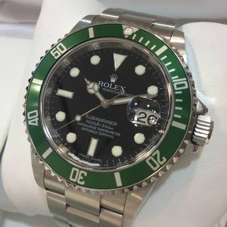 トケマー:【現金特価】 ロレックス サブマリーナデイト 16610LV M品番 グリーン 自動巻 メンズ 中古AB 10508762 (226096)