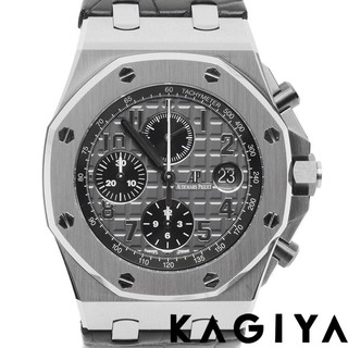 【カードOK】AUDEMARS PIGUET オーデマピゲ ロイヤルオーク オフショア クロノグラフ 26470AT 自動巻き メンズ ウォッチ Dバックル ブラッククロコベルト (187652)