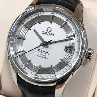 【現金特価】OMEGA オメガ デ・ヴィル アワービジョン コーアクシャル メンズ 白文字盤 メンズ 中古A 10334277 (220062)