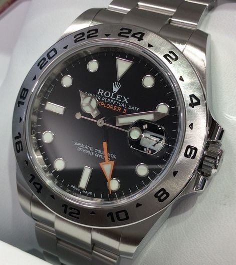 ROLEX  REF216570 EX2  黒文字盤　針セット