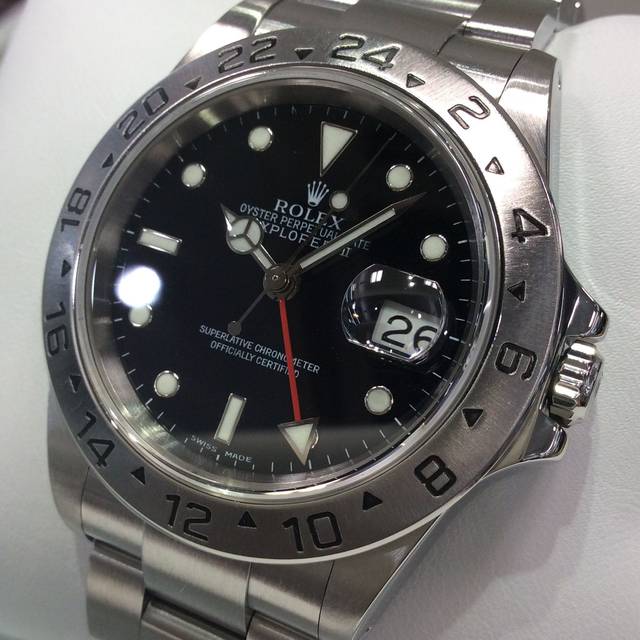 ROLEX  REF216570 EX2  黒文字盤　針セット